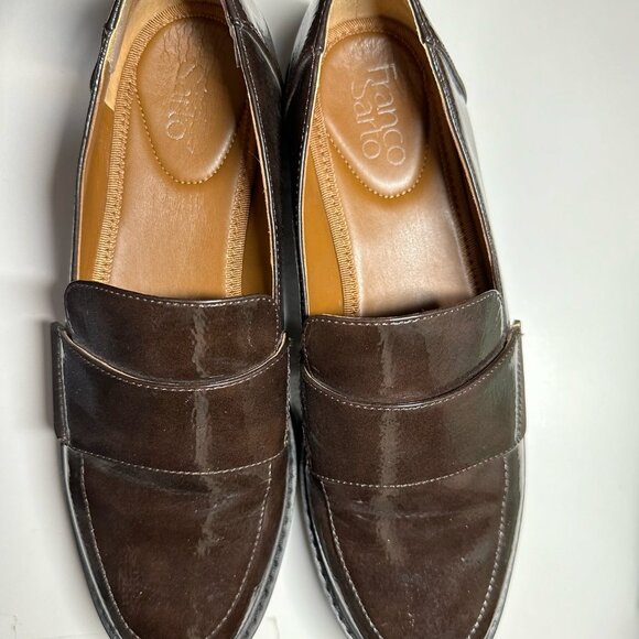 π·ππFranco Sarto Brindy Platform Loafer in Burgundy in US 8 Women'sπ·ππ - Picture 3 of 6
